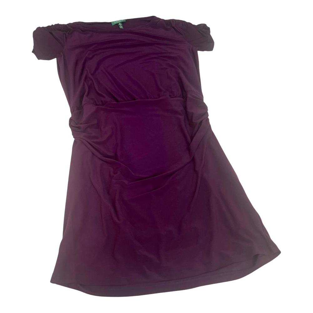 Ralph Lauren Plum Purple Dress VTG but New Dress size 16